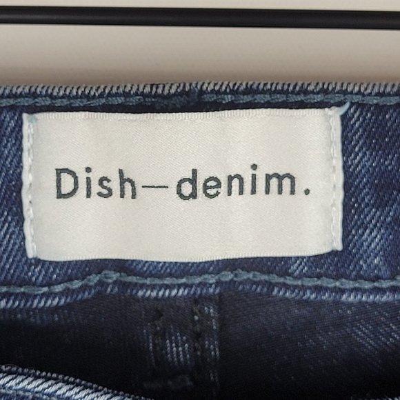 Dish Denim Jeans Women W33 L28 Blue High Rise Skinny Medium Wash Stretch Zip - Picture 5 of 16
